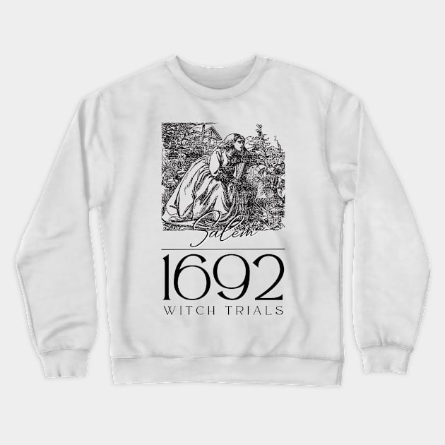 1692 Salem Witch Trials Crewneck Sweatshirt by Golden Eagle Design Studio